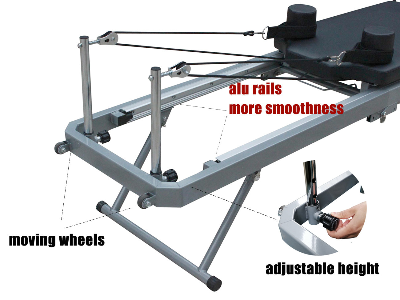 nexace Pilates Reformer Machine, Wood Foldable India