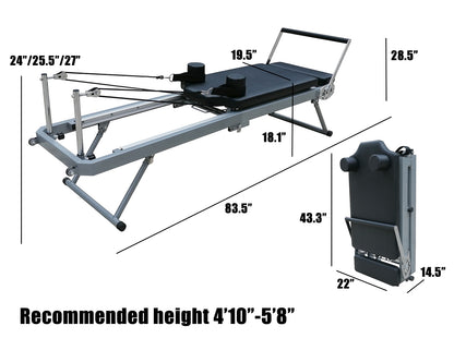 nexace Pilates Reformer Machine ,Foldable Pilates Machine Equipment for Home